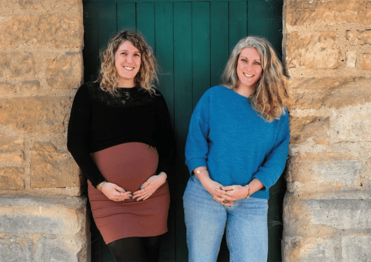 Laetitia Usubelli et Leslie Guibert à l'occasion du 70e anniversaire de La Nouvelle Forge.